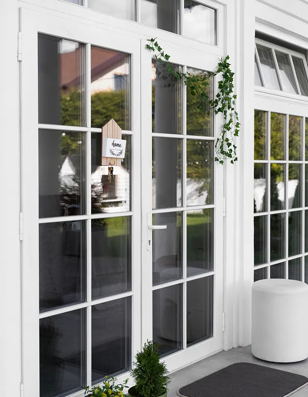 Véranda blanche moderne